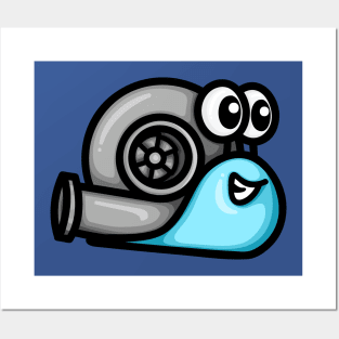 Turbo Snail Version 1 - Light Blue Posters and Art